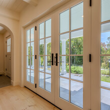 glass french doors